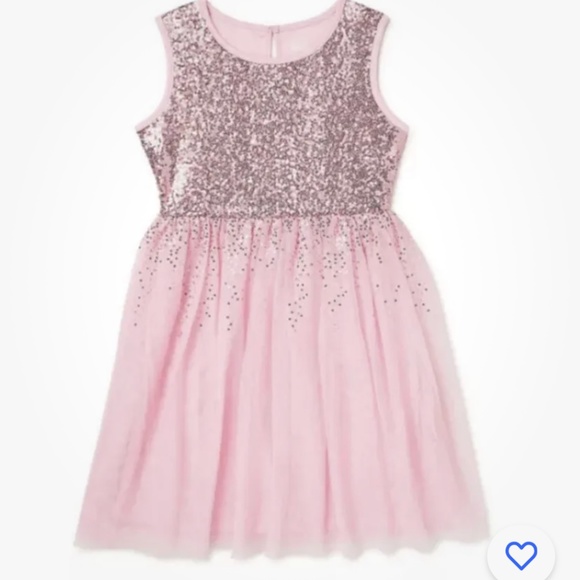 wonder nation Other - Wonder Nation Girls Pink Sequin Tulle Dress Size Large (10-12) NEW